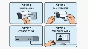 CCTV camera installation setup guide for home and office security in Chennai